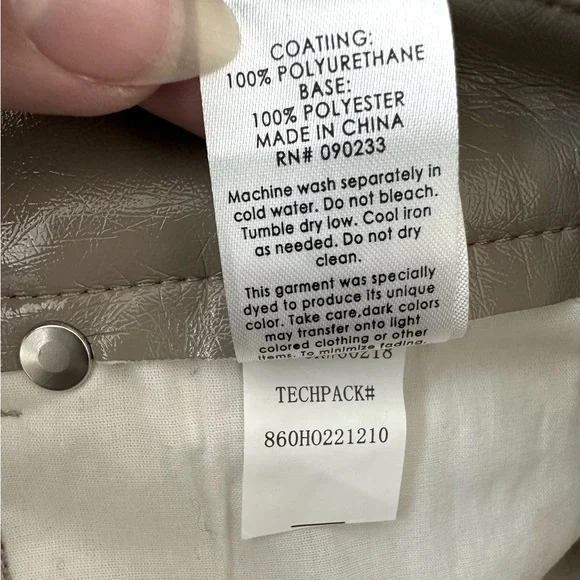 PacSun Lacquered Boyfriend Pants in Taupe - Picture 9 of 9